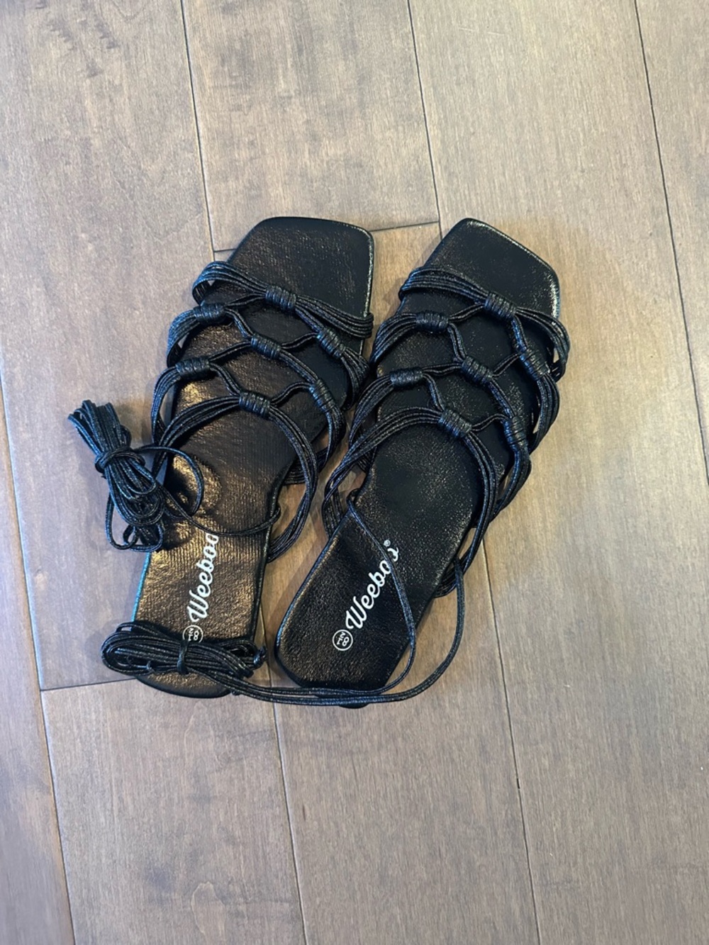 Fashion Nova “Soren” Wrap Sandals (size 8.5)